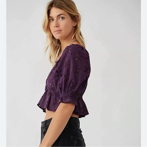 Free People Gardenia Eyelet Top - Picture 3 of 7